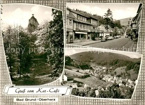 AK / Ansichtskarte Bad_Grund Kur Cafe Teilansichten Bad_Grund