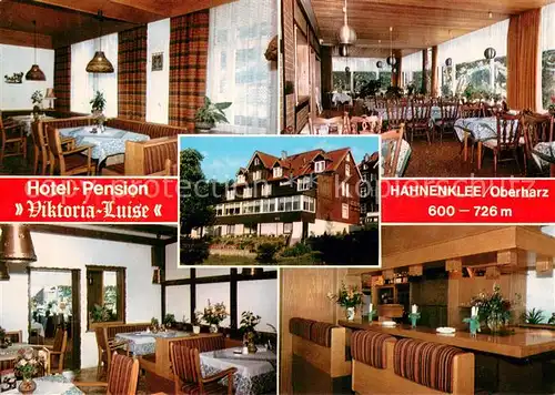 AK / Ansichtskarte Hahnenklee_Auerhahn Hotel Pension Viktoria Luise Teilansichten Reservierungsbestaetigung Hahnenklee_Auerhahn