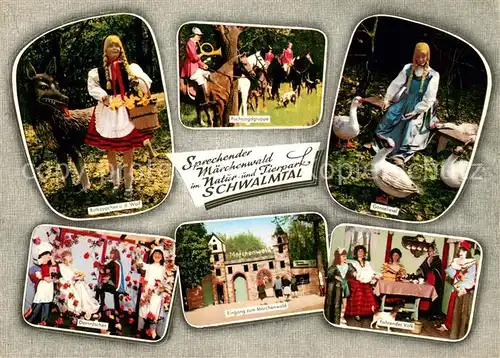 AK / Ansichtskarte Brueggen_Niederrhein Natur  u. Tierpark Schwalmtal Maerchenwald Dornroeschen Brueggen Niederrhein