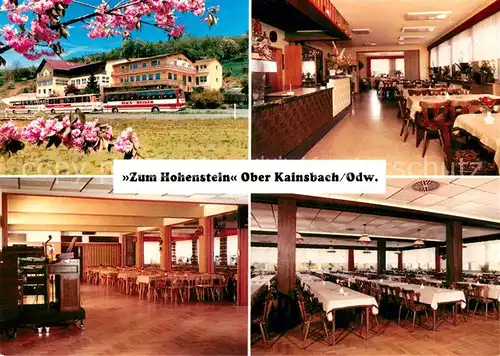 AK / Ansichtskarte Reichelsheim_Odenwald Gasthaus Cafe Zum Hohenstein Teilansichten Reichelsheim Odenwald