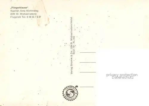 AK / Ansichtskarte St_Michaelisdonn Fliegerklause St_Michaelisdonn