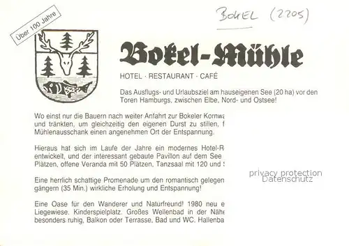 AK / Ansichtskarte Bokel_Elmshorn Bokel Muehle Informationen Pool Bokel Elmshorn