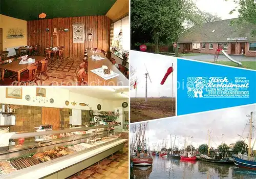AK / Ansichtskarte Dieksanderkoog Fisch Restaurant Informationen Dieksanderkoog