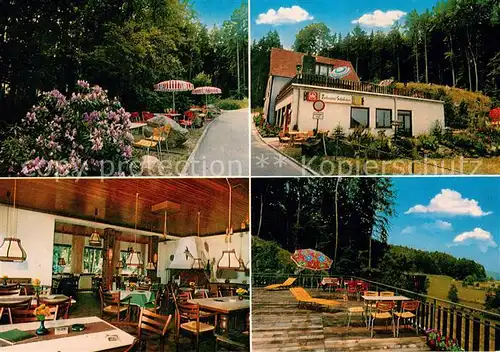 AK / Ansichtskarte Steinau_Odenwald Waldcafe Restaurant Zindenauer Schloesschen Terrasse Steinau Odenwald