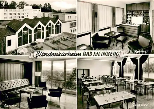 AK / Ansichtskarte Bad_Meinberg Blindenkurheim Kantine Sitzecke Speisesaal Bad_Meinberg