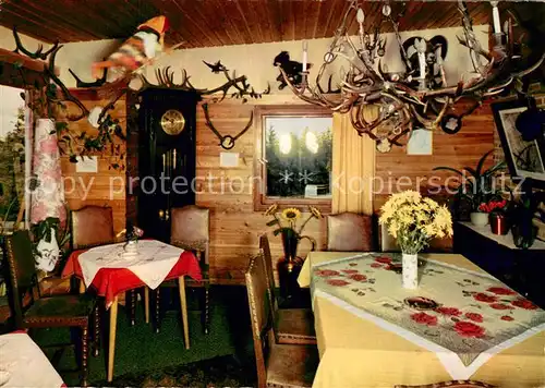 AK / Ansichtskarte Hahnenklee Bockswiese_Harz Berggasthaus Bocksberg Gastraum Hahnenklee Bockswiese