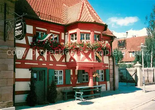 AK / Ansichtskarte Uttenreuth Hotel Gasthof Schwarzer Adler Fachwerkhaus Uttenreuth