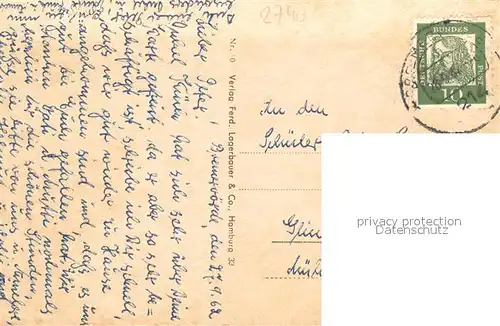 AK / Ansichtskarte Bremervoerde Buergerpark Hafen Landratsamt Schleuse  Bremervoerde