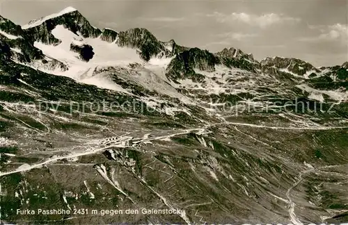 AK / Ansichtskarte Furkapass Furkapass u. Galenstock Furkapass