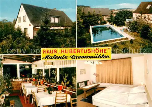 AK / Ansichtskarte Malente Gremsmuehlen Haus Hubertushoehe Pool Malente Gremsmuehlen