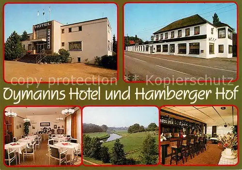 AK / Ansichtskarte Hamberge_Grevesmuehlen Oymanns Hotel und Hamberger Hof Hamberge_Grevesmuehlen