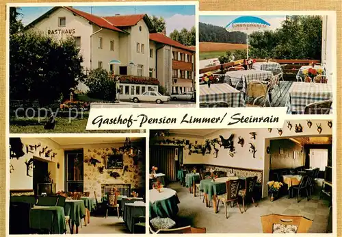 AK / Ansichtskarte Steinrain Gasthof Pension Limmer Gaststube Terrasse Steinrain