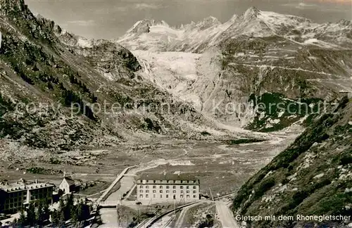 AK / Ansichtskarte Rhonegletscher_Glacier_du_Rhone_VS Gletsch 