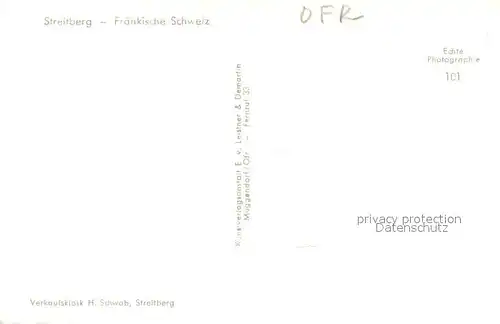 AK / Ansichtskarte Streitberg_Oberfranken Teilansicht Streitberg Oberfranken