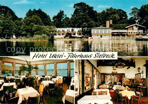 AK / Ansichtskarte Sielbeck_Holsteinische Schweiz Hotel Uklei Faehrhaus Hotel Restaurant Cafe am See Sielbeck