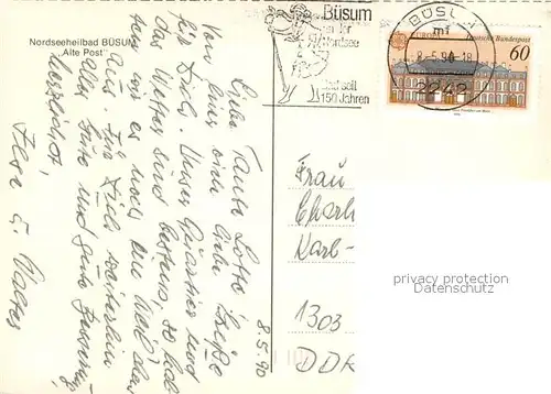 AK / Ansichtskarte Buesum_Nordseebad Alte Post Aussenansicht Buesum_Nordseebad