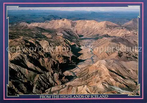 AK / Ansichtskarte Landmannalaugar_Iceland Fliegeraufnahme 
