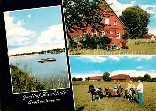 AK / Ansichtskarte Grossenheerse_Minden_Westfalen Gasthof Zur Linde Grossenheerse_Minden