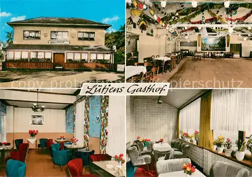 AK / Ansichtskarte Jeersdorf Luetjens Gasthof Gaststube Zimmer Veranstaltungsraum Jeersdorf