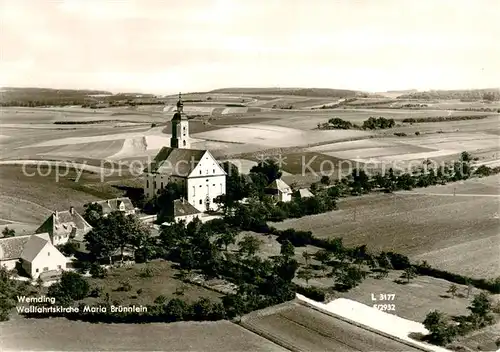 AK / Ansichtskarte Wemding Wallfahrtskirche Maria Bruennlein Fliegeraufnahme Wemding