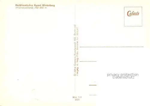 AK / Ansichtskarte Winterberg_Hochsauerland Fliegeraufnahme Winterberg_Hochsauerland