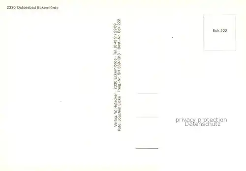 AK / Ansichtskarte Eckernfoerde Fliegeraufnahme mit Hafen Eckernfoerde