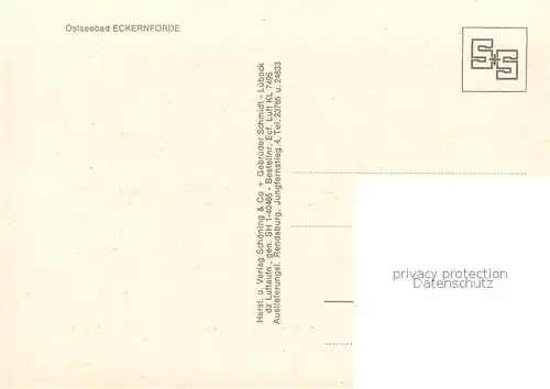 AK / Ansichtskarte Eckernfoerde Fliegeraufnahme Eckernfoerde