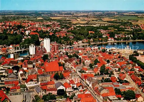 AK / Ansichtskarte Eckernfoerde_Ostseebad Fliegeraufnahme 