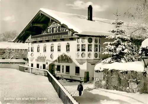 AK / Ansichtskarte Bernau_Chiemsee Gasthof zum alten Wirt Bernau Chiemsee