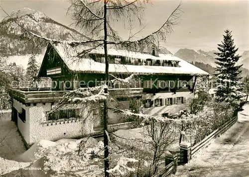 AK / Ansichtskarte Oberstdorf Hotel Garni Forsthaus am Kurpark Oberstdorf