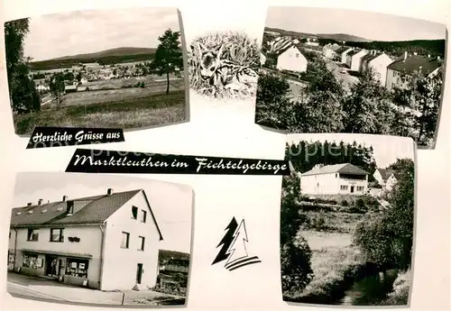 AK / Ansichtskarte Marktleuthen Panorama Kaufstelle Stoehr Marktleuthen