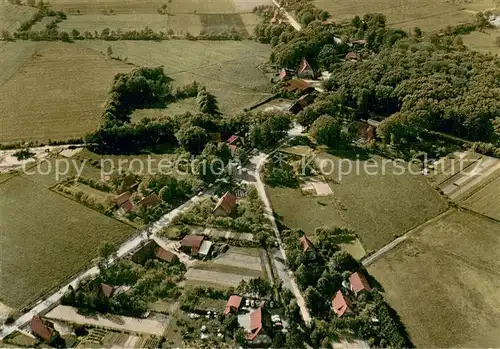 AK / Ansichtskarte Wesel_Nordheide Fliegeraufnahme Lueneburger Heide Gemischtwaren Kroeger Wesel Nordheide