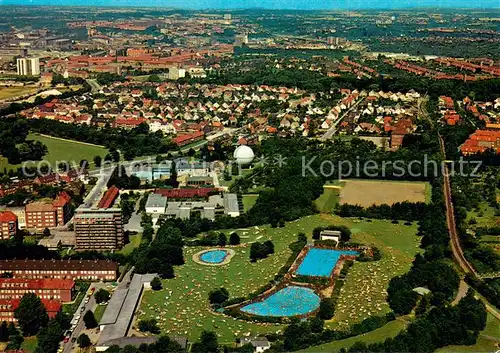 AK / Ansichtskarte Gaarden Fliegeraufnahme mit Freibad Katzheide Gaarden