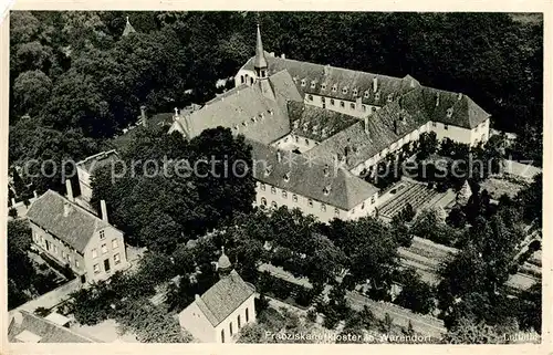 AK / Ansichtskarte Warendorf Franziskanerkloster Fliegeraufnahme Warendorf