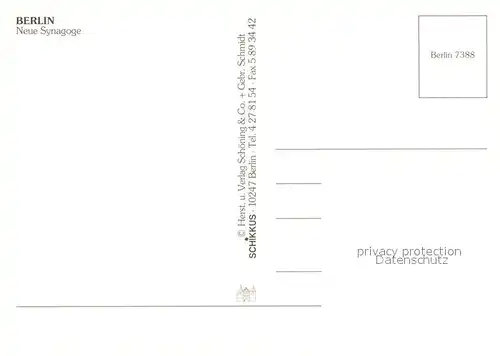 AK / Ansichtskarte Berlin Synagoge Aussenansicht Berlin