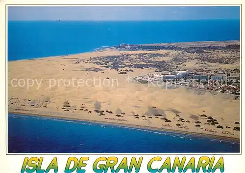 AK / Ansichtskarte Maspalomas_Gran_Canaria Fliegeraufnahme Touristenkomplex Duenen 