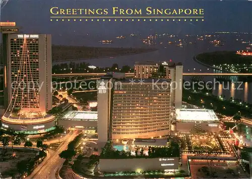 AK / Ansichtskarte Singapore Marina City and Waterfront Singapore