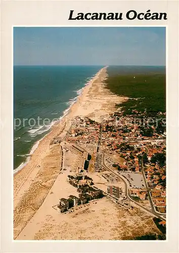 AK / Ansichtskarte Lacanau_33 Fliegeraufnahme Strand und Stadt 