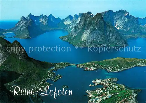 AK / Ansichtskarte Reine_Lofoten Fliegeraufnahme  Reine Lofoten