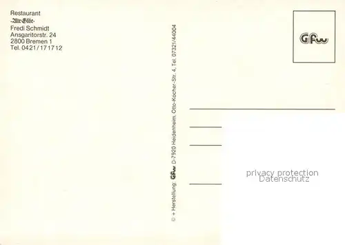 AK / Ansichtskarte Bremen Restaurant Alte Gilde Bremen