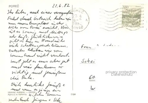 AK / Ansichtskarte Porec Fliegeraufnahme Porec