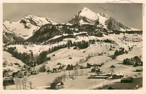 AK / Ansichtskarte Unterwasser__Toggenburg_SG mit Saentiskette 