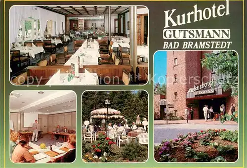 AK / Ansichtskarte Bad_Bramstedt Kurhotel Gutsmann Restaurant Terrasse Tagungsraum Bad_Bramstedt