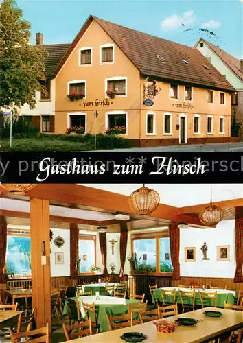 AK / Ansichtskarte Oberachern Gasthaus zum Hirsch Restaurant Oberachern