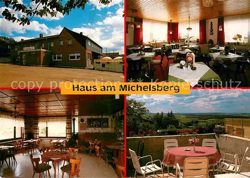 AK / Ansichtskarte Mahlberg_Bad_Muenstereifel Haus am Michelsberg Restaurant Terrasse Mahlberg_Bad_Muenstereifel
