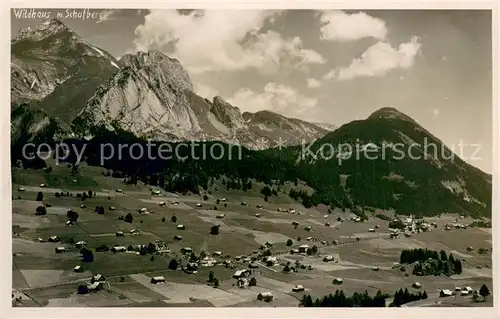 AK / Ansichtskarte Wildhaus__SG mit Schafberg 