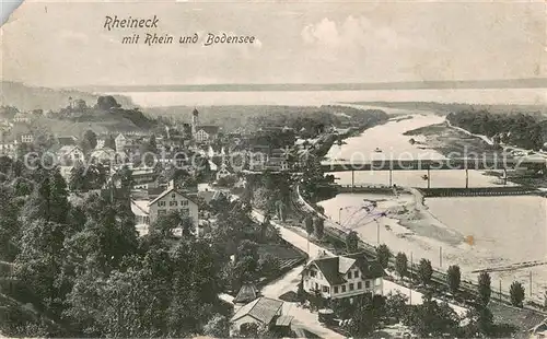AK / Ansichtskarte Rheineck__SG mit Rhein und Bodensee 