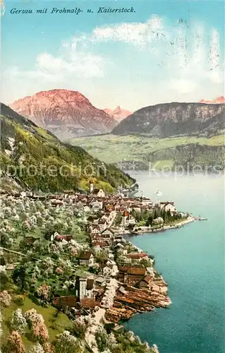AK / Ansichtskarte Gersau_Vierwaldstaettersee mit Frohnalp und Kaiserstock Gersau_Vierwaldstaettersee