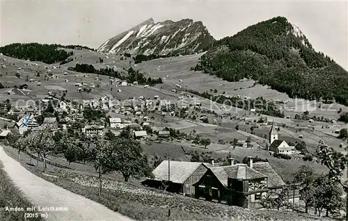 AK / Ansichtskarte Amden_SG mit Leistkamm Amden_SG