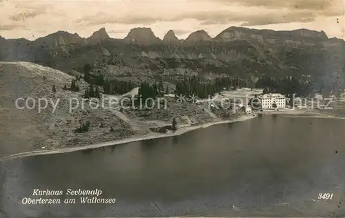 AK / Ansichtskarte Oberterzen_SG Kurhaus Seebenalp am Wallensee 
